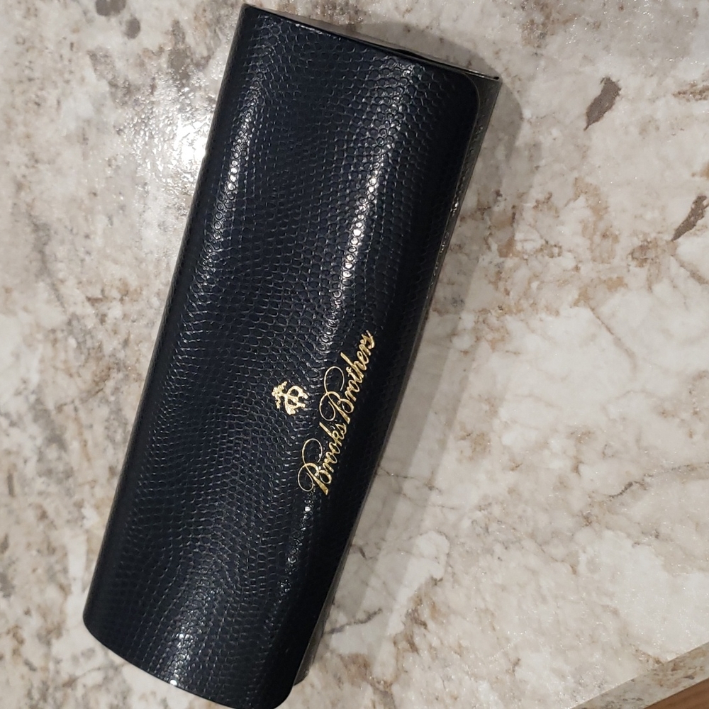 Brooks Brothers Blue Eye Glass Case